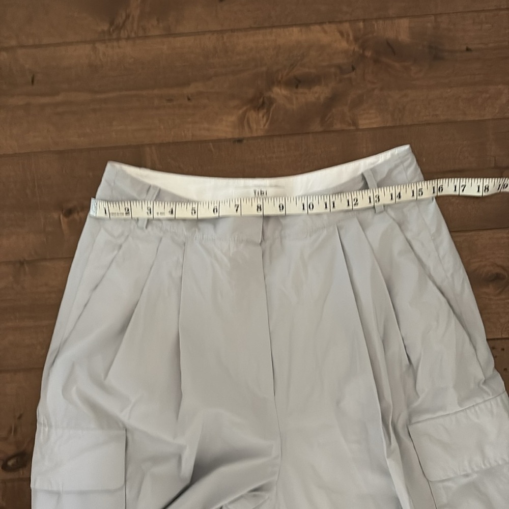 Tibi Crispy Nylon Stella Pleated Cargo Pants - Picture 15 of 16